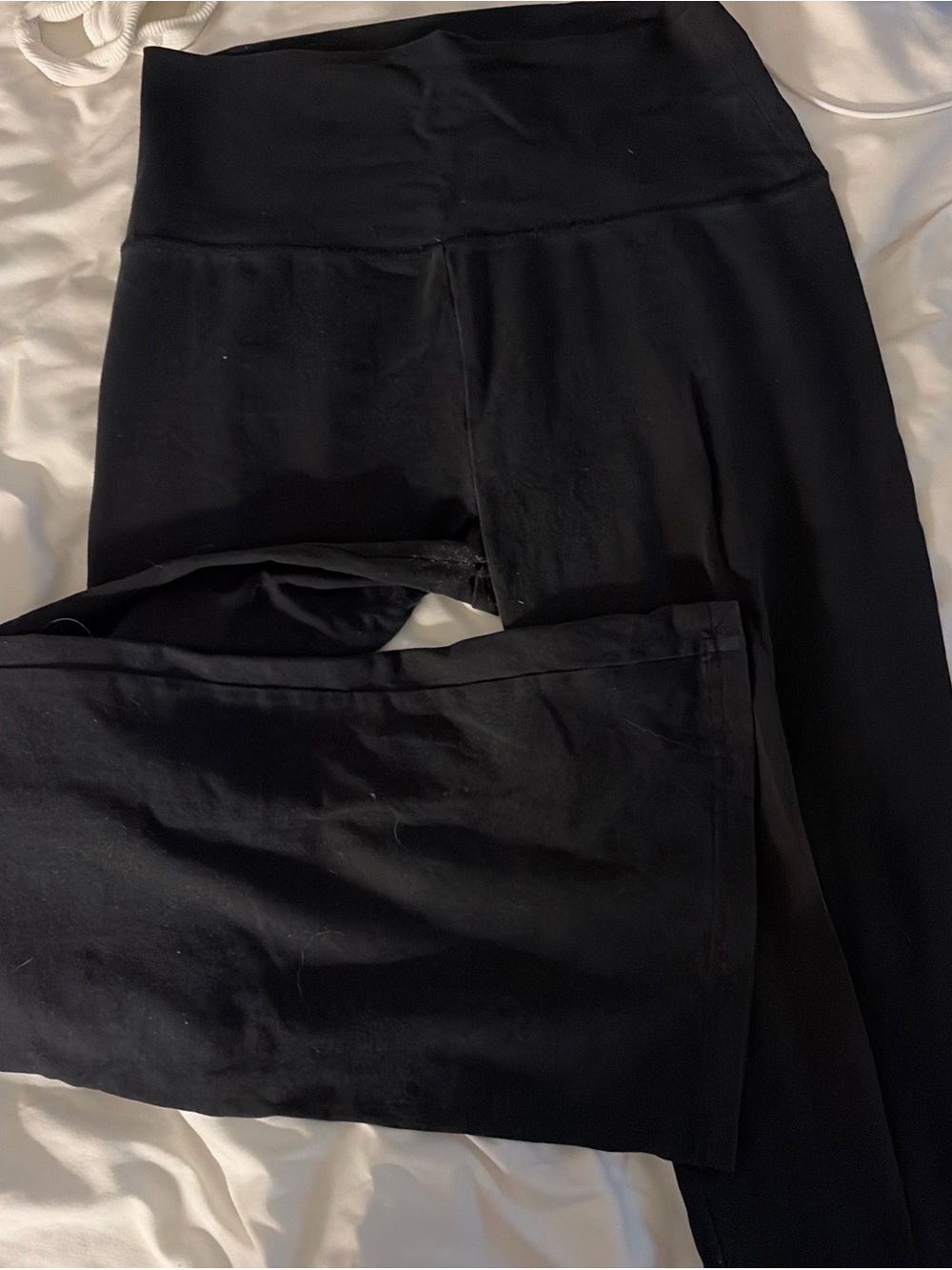 aerie Wide Leg Pants in Black